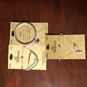 Set of 3 new in package KIS Be Inspired bracelets